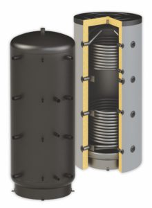 Thermoflux Pufferspeicher mit zwei Wärmetauschern